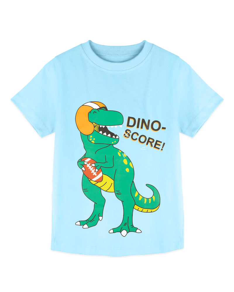 Pure Cotton Sky Blue Dinosaur Print Co-Ord Set