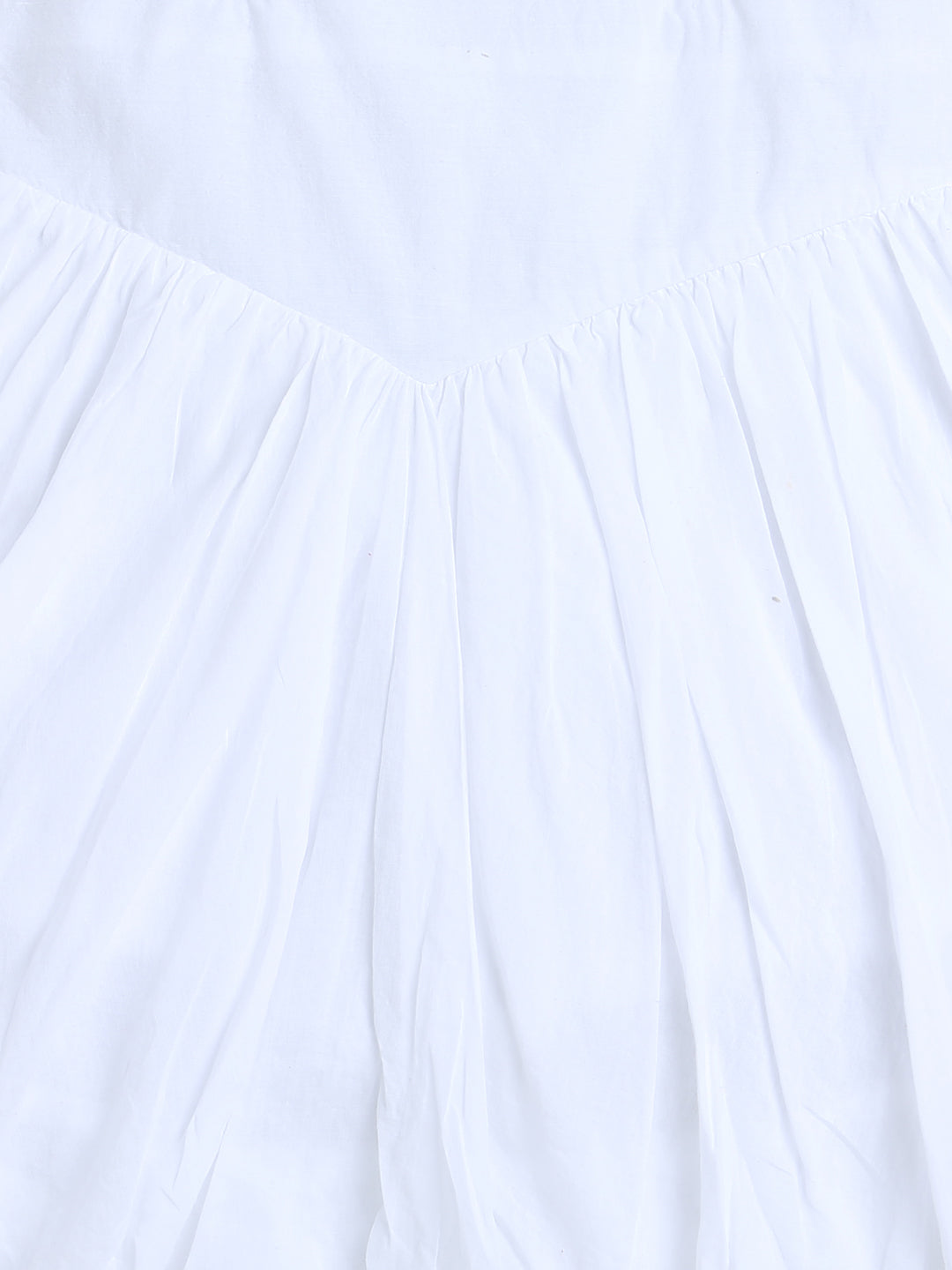 White Stylish Cotton Girl Skirt