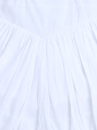 White Stylish Cotton Girl Skirt