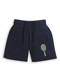 Navy Blue Boys Tennis Racket Boys Shorts