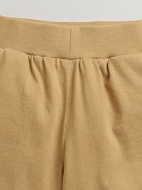 Beige Foot Ball Print Shorts