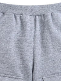 Grey Half Sleeve with Pockets Boys Co-ord Set