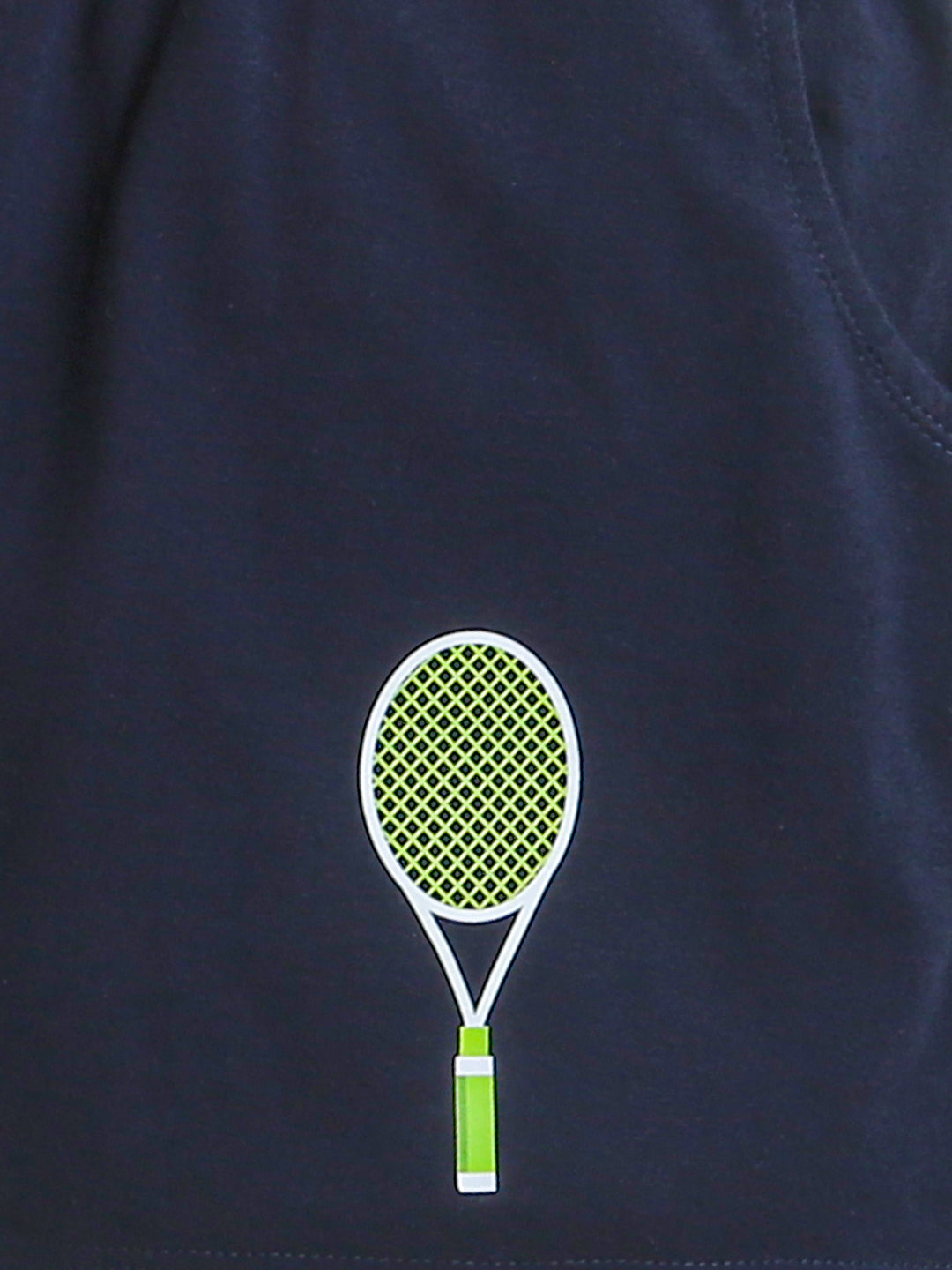 Navy Blue Boys Tennis Racket Boys Shorts