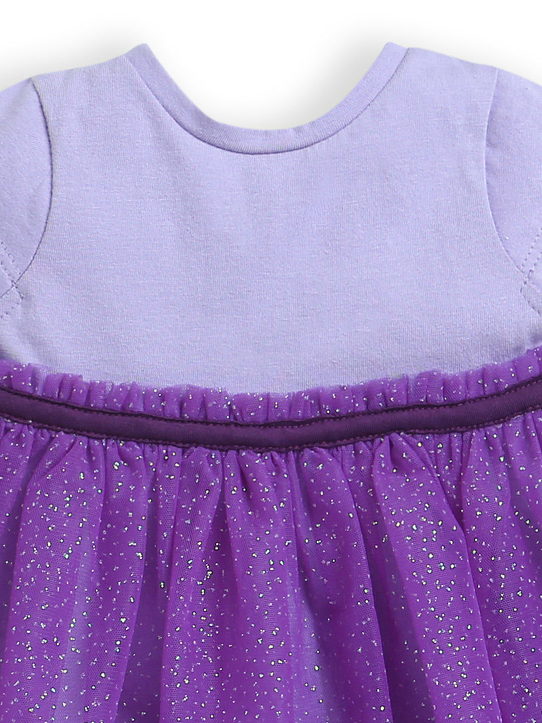 Purple Half Sleeve Baby Girl Dress