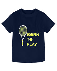 Pure Cotton Navy Blue Co-rd Tennis Racket Set