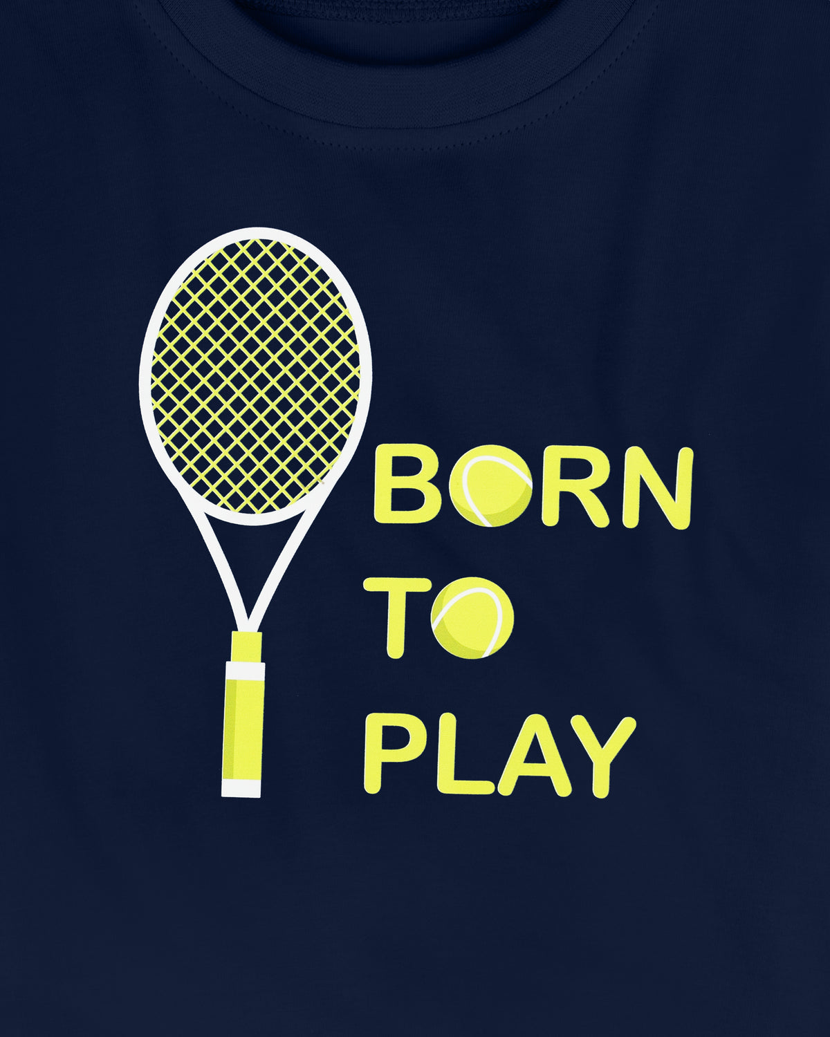 Pure Cotton Navy Blue Co-rd Tennis Racket Set