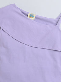 Lavender one Sleeve Girls Top