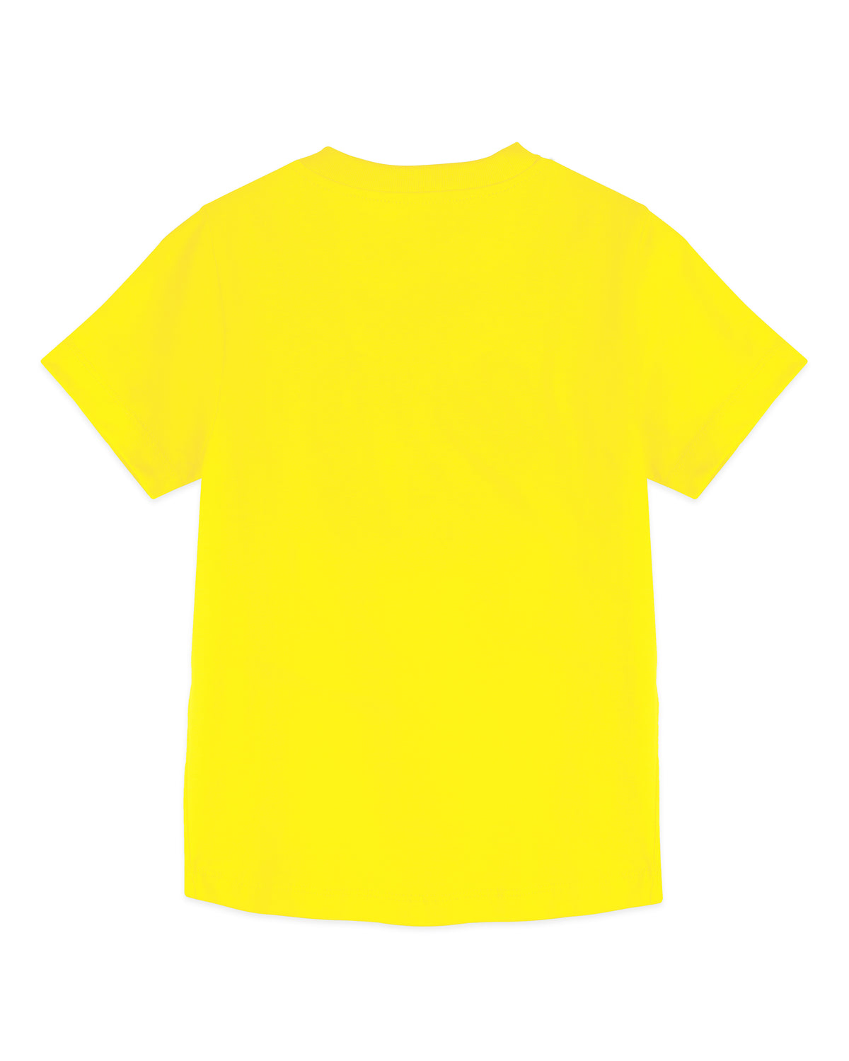 Lemon Yellow Emoji Print Half Sleeve Boys Tshirts