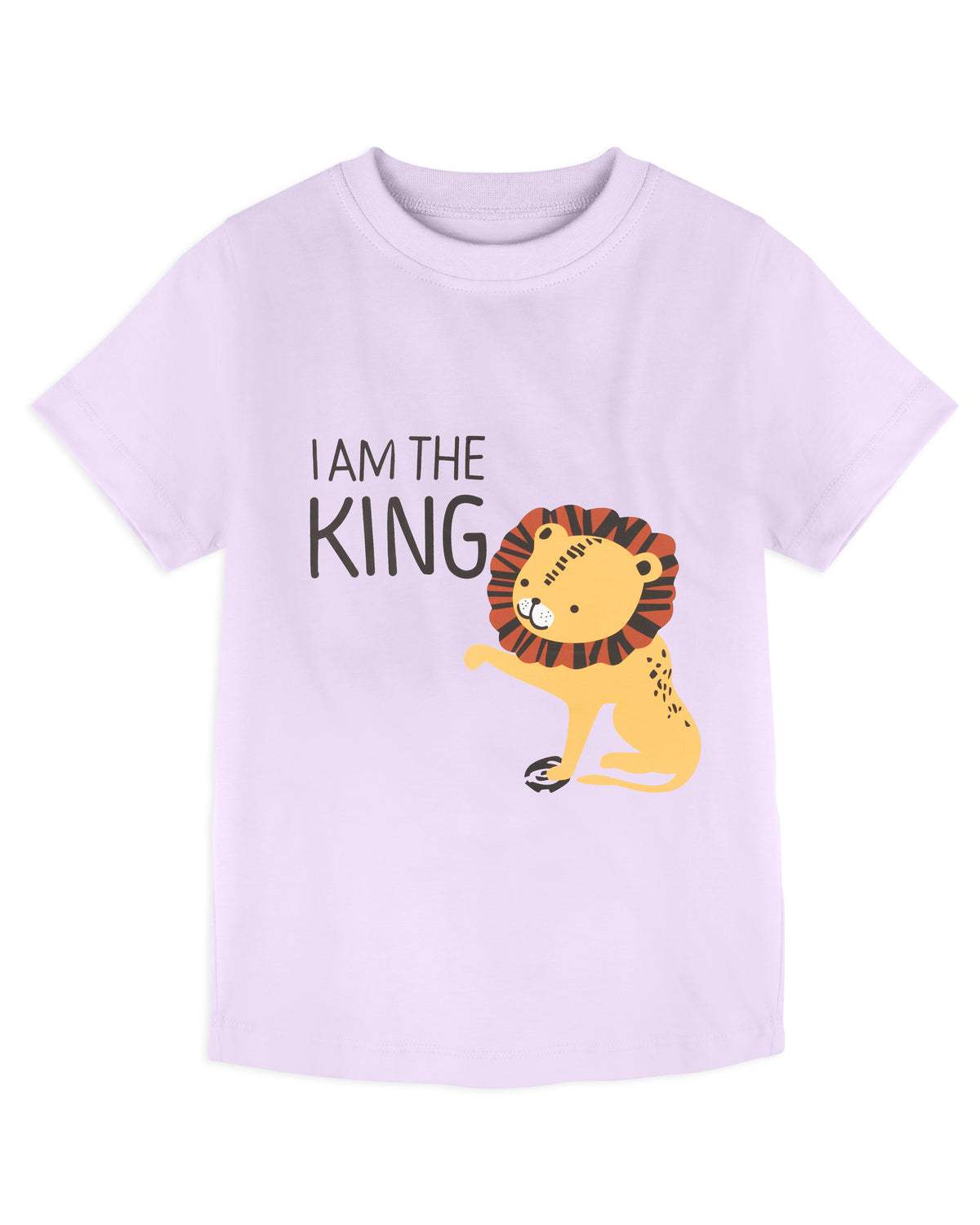 Pack of 2 Lilac-I Am The King & Mint Green-See Ya Later Alligator Print Cotton T-shirt