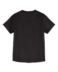 Black Carrom Print Half Sleeve Tshirts