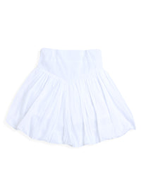 White Stylish Cotton Girl Skirt