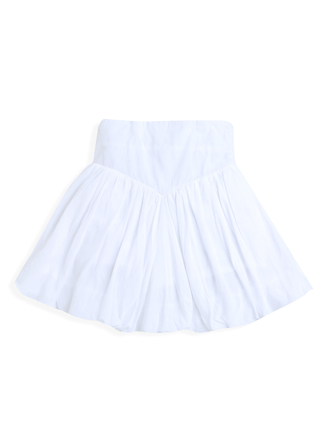 White Stylish Cotton Girl Skirt