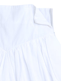 White Stylish Cotton Girl Skirt