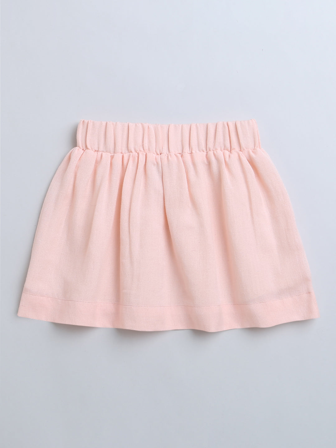 Pink and Blue Frill Sleeve Top & Skirt Co-ord Set