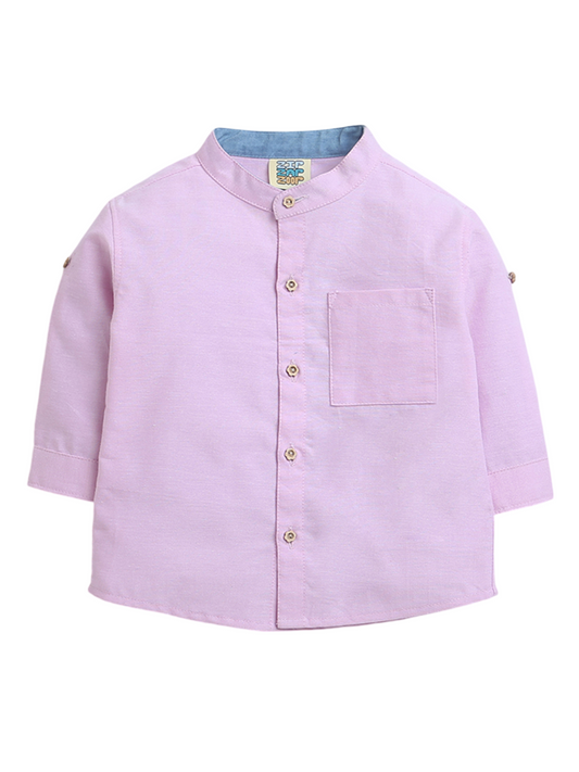 Pink Full Sleeve Shirt for Boys