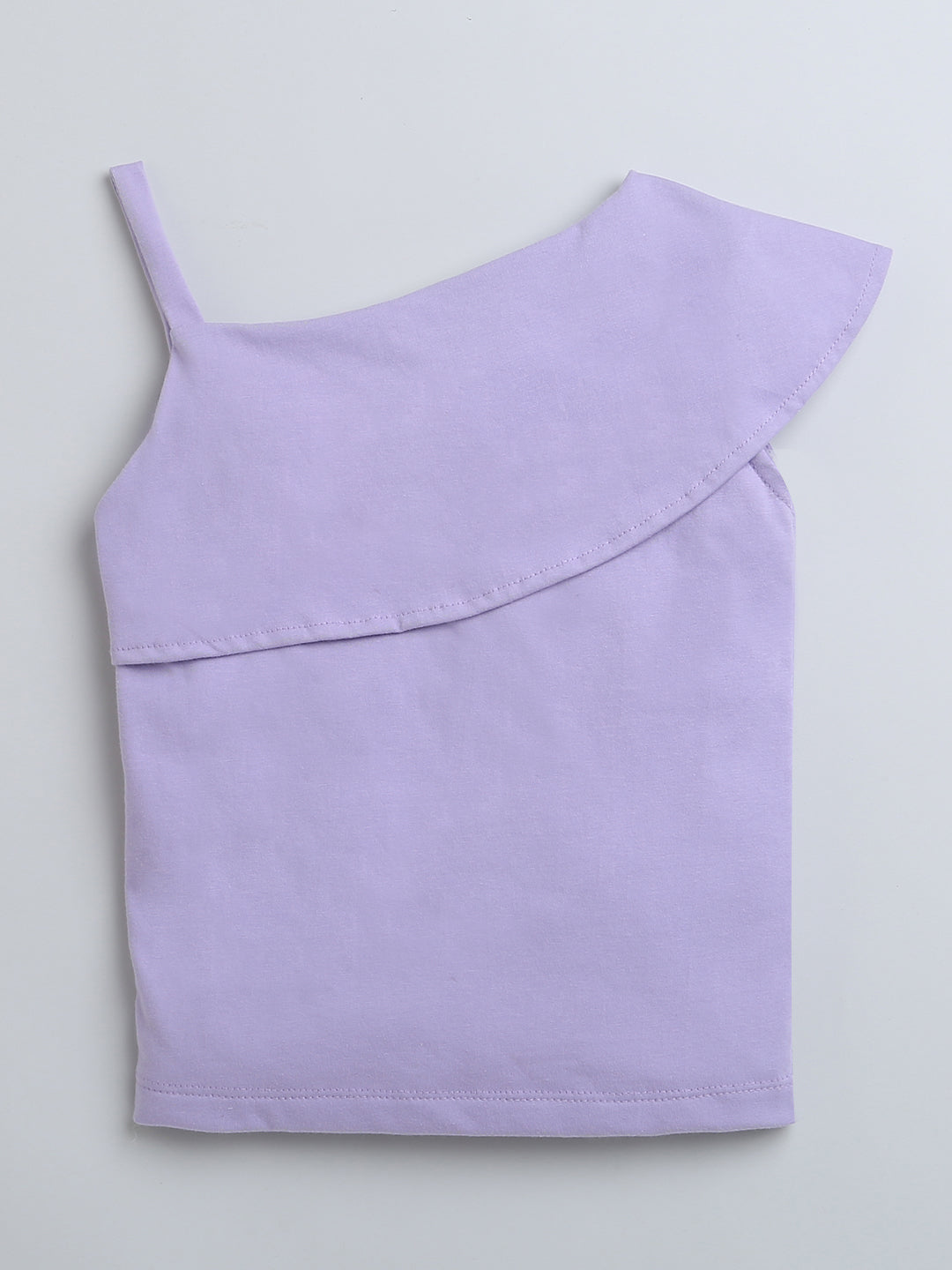 Lavender one Sleeve Girls Top