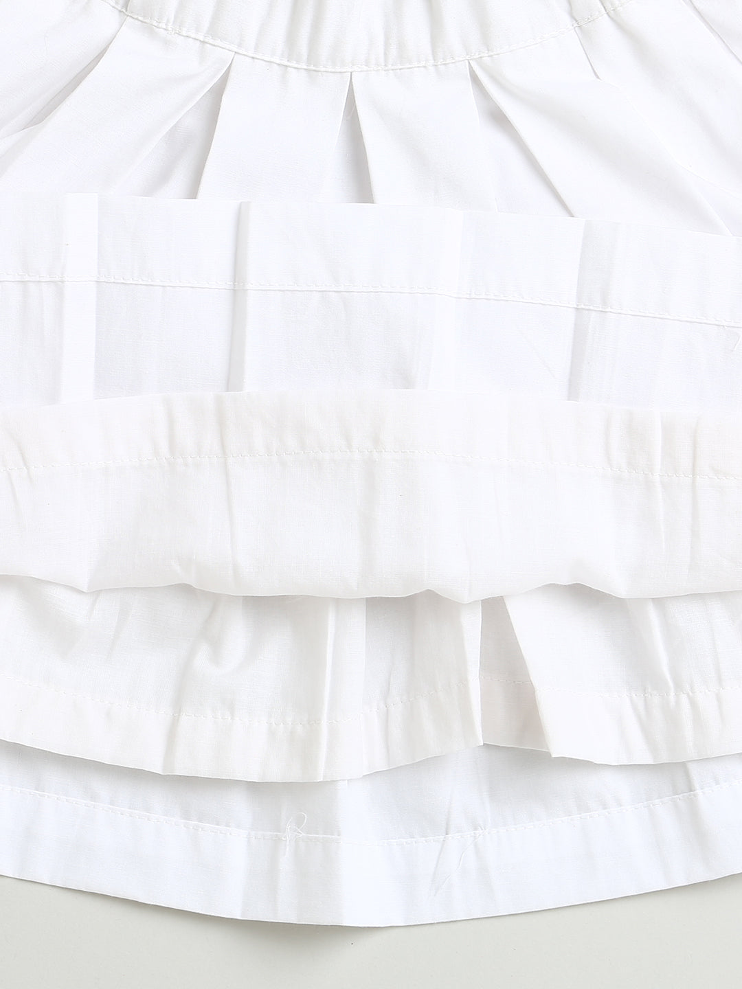 White Flared Cotton Skirt