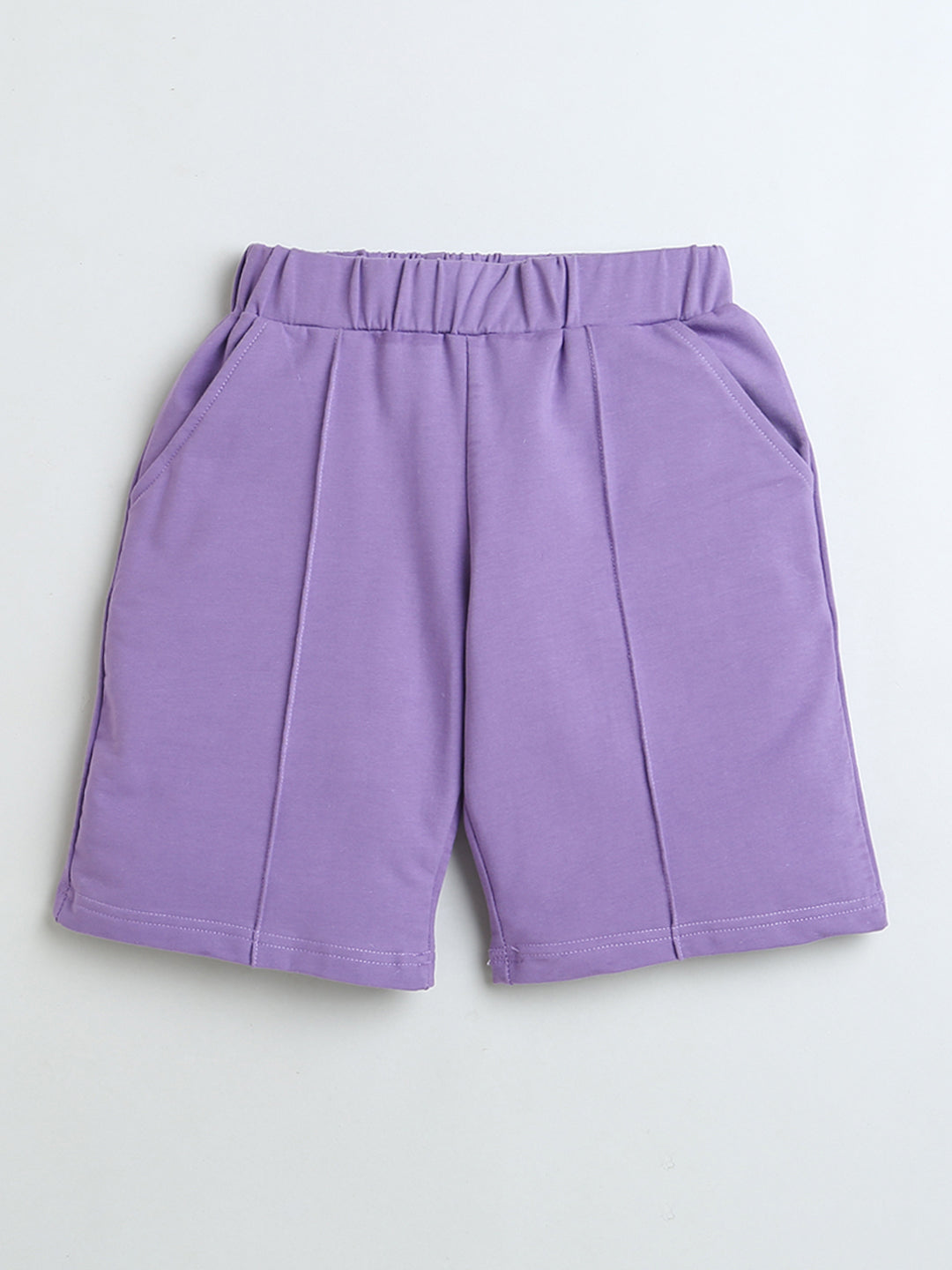 Purple Half Sleeve Boys Co-ord Set