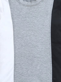 Grey White Black Half Sleeve T-shirt & Shorts Boys Co-ord Set