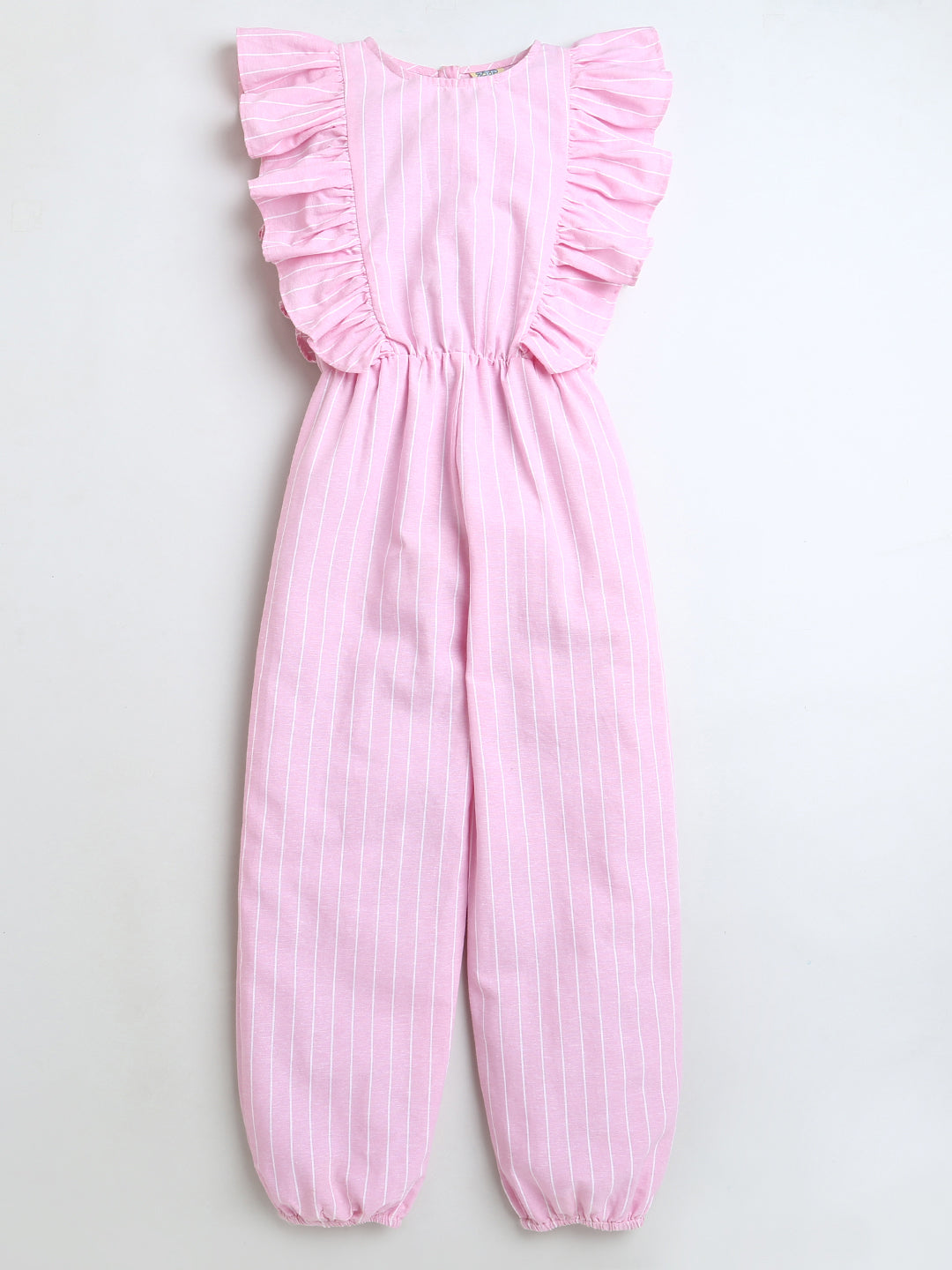 Pink Stripes Sleeveless Jumpsuit