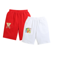 Red and White Future & Game Over Print Boys Shorts (Pack of 2)