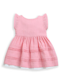 Peach Sleeveless Baby Girl Dress