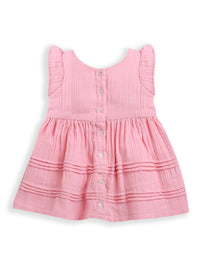 Peach Sleeveless Baby Girl Dress