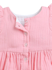 Peach Sleeveless Baby Girl Dress