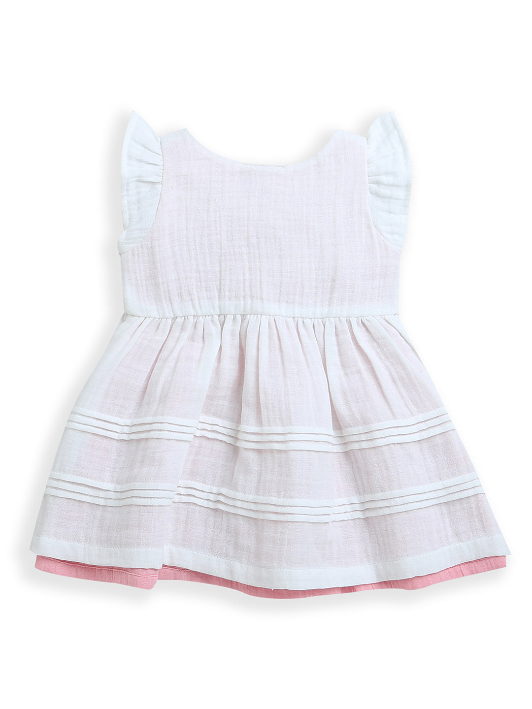 White Sleeveless Baby Girl Dress