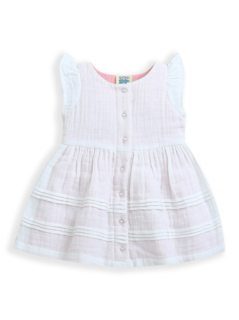 White Sleeveless Baby Girl Dress