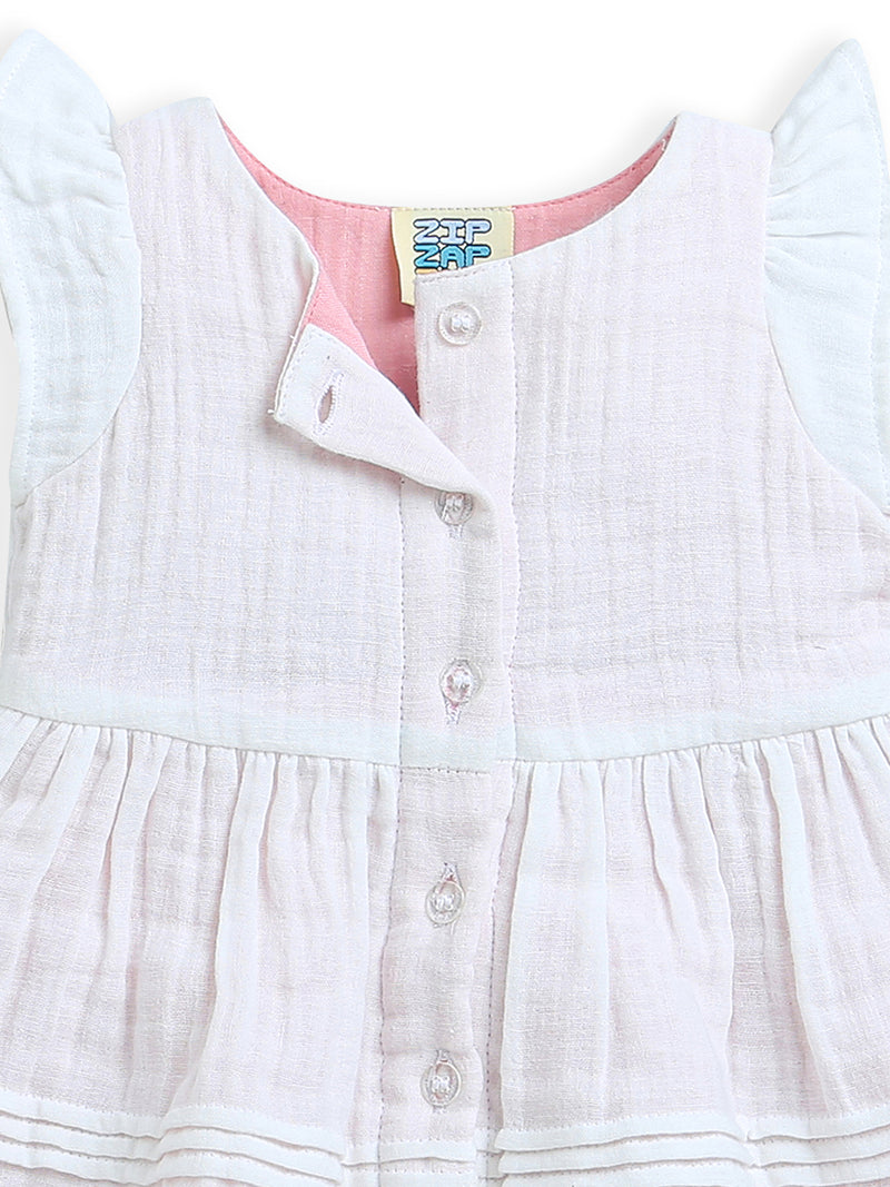 White Sleeveless Baby Girl Dress