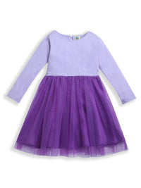 Purple Full Sleeve Baby Girl Dress