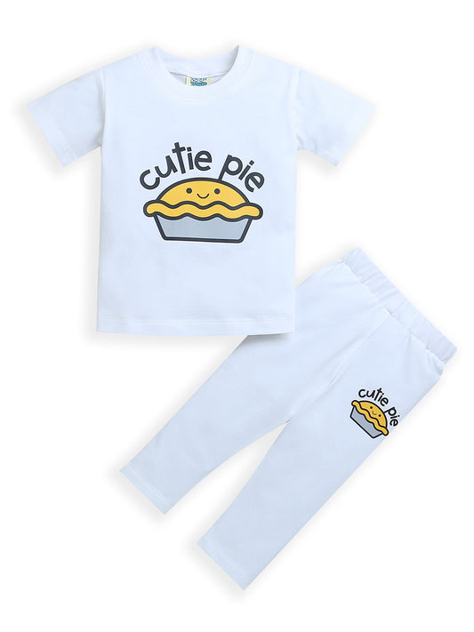 White Cutie Pie Baby Girl Matching Set