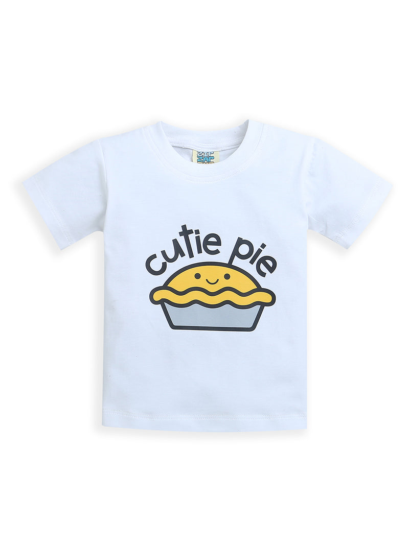 White Cutie Pie Baby Girl Matching Set