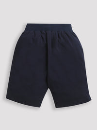 Navy Blue Shark print Boys Shorts