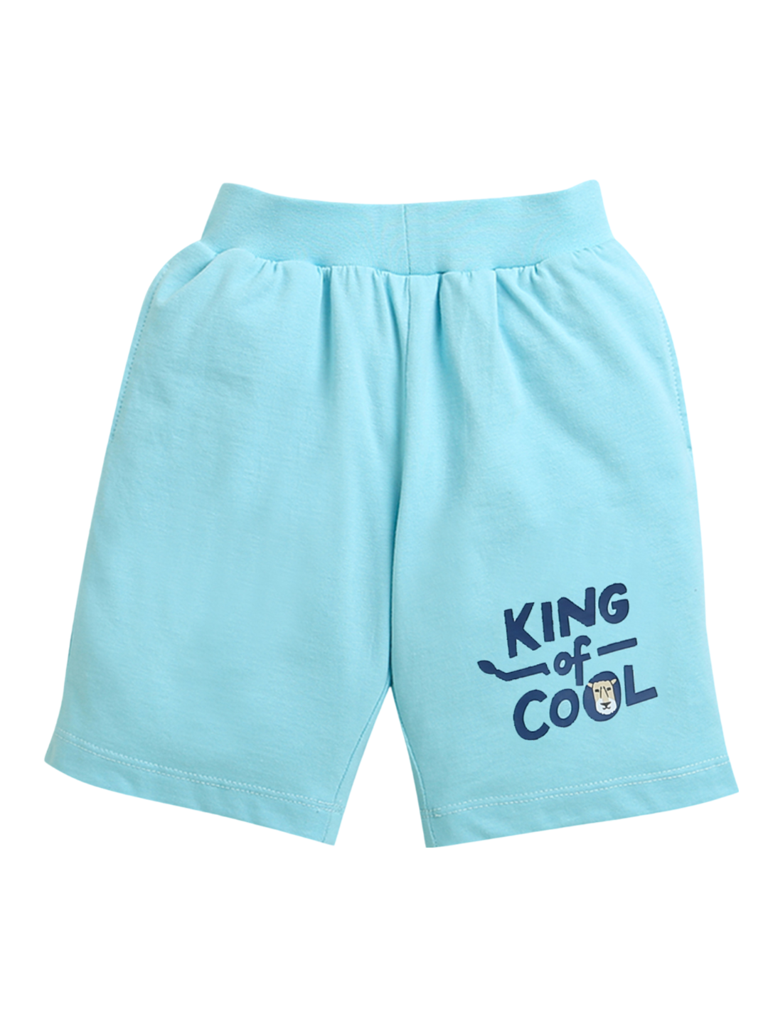 Sky Blue Graphics print boys Shorts