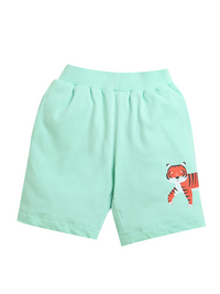 Mint Green Tiger Print Boys Shorts