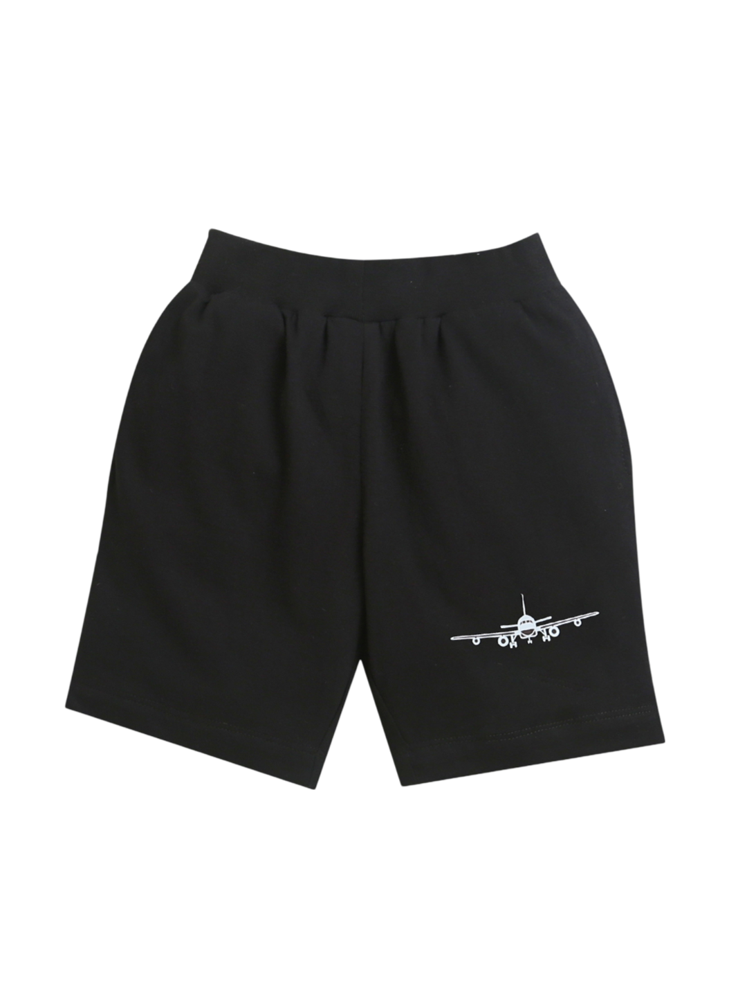 Black Airo-Plane print Short