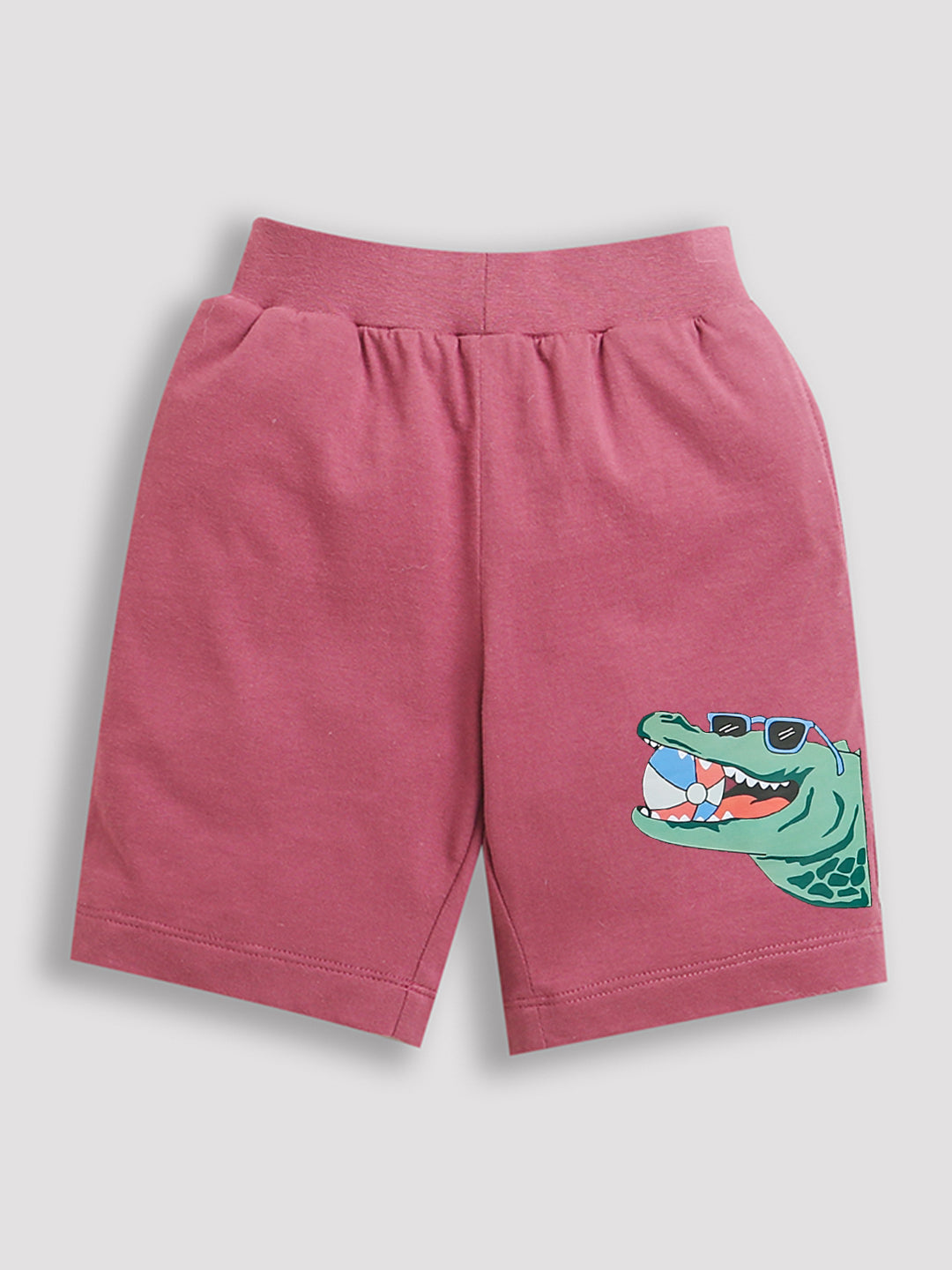 Pink Alligator with Ball Print Boys Shorts