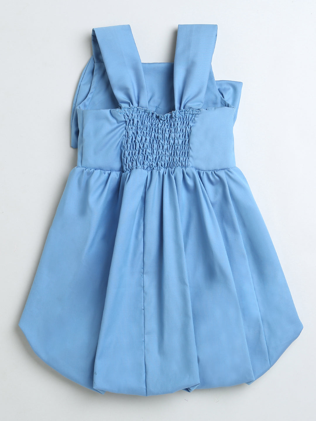 Blue Big Bow Design Sleeveless Dress