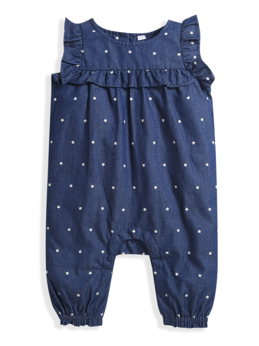 Blue All Over Dot Pattern Romper