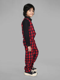 Red & Black Check  Suit Boys Co-ord sets