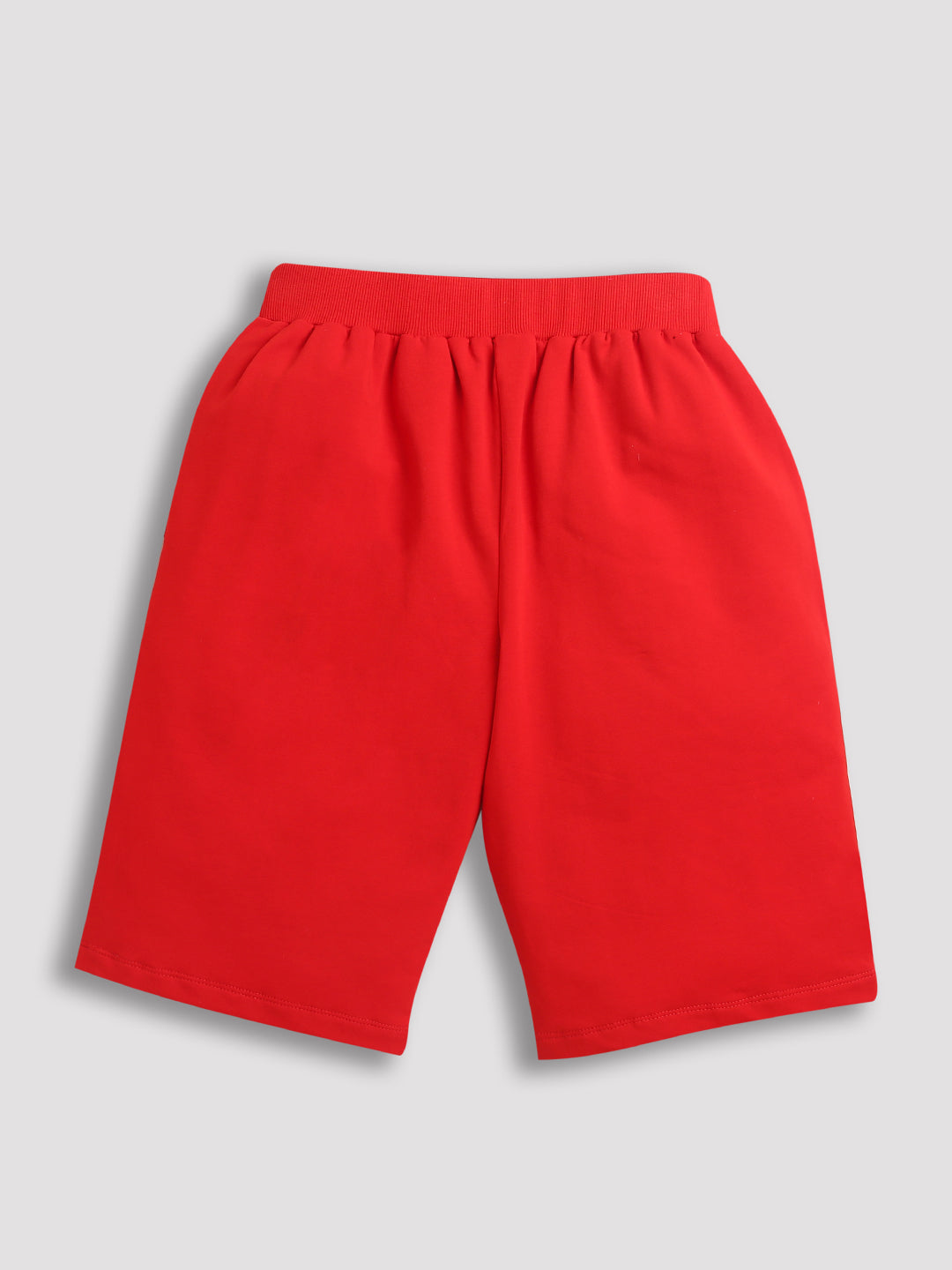 Pack of 2 Sky Blue-Illusion & Red-Game Over Print Cotton Shorts