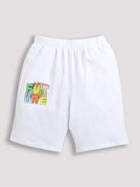 Red and White Future & Game Over Print Boys Shorts (Pack of 2)