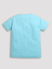 Pack of 2 Sky Blue-Player with Basket Ball & Mint Green-Strive To Be Better Print Cotton T-shirt