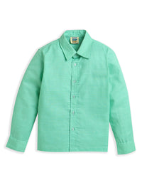 Mint Green Full Sleeve Collar Neck Boys Co-ord set