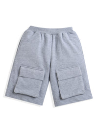 Grey Half Sleeve with Pockets Boys Co-ord Set