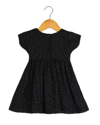 Black short sleeve dress