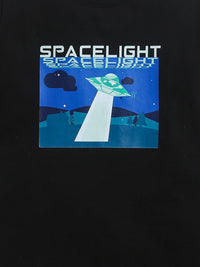 Black Space Light Print T-shirt