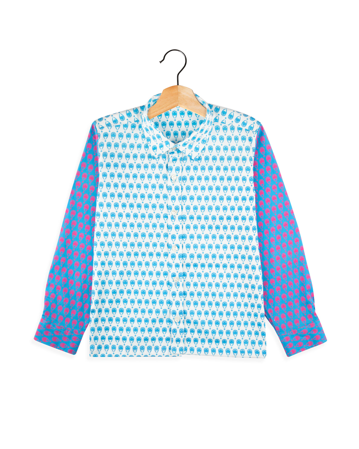 Blue All Over Print casual shirt